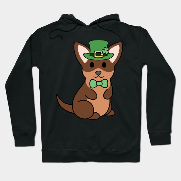 St Patrick Brownand Tan Chihuahua Hoodie by BiscuitSnack